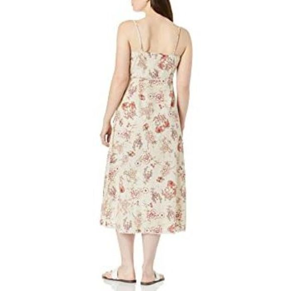 NWOT Somedays lovin linen cream floral wrap dress - Picture 2 of 11